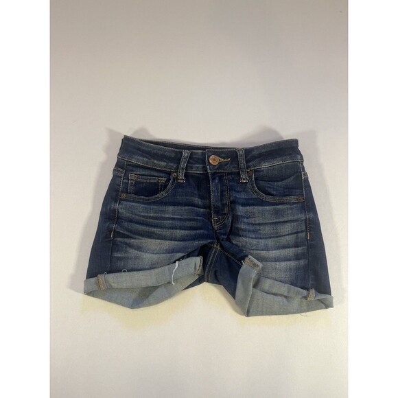 American Eagle Midi Blue Super Super Stretch Womens Denim 0 - Picture 2 of 12